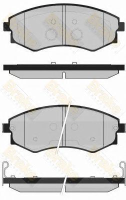 BRAKE ENGINEERING pa1726 -  Комплект тормозных колодок, дисковый тормоз